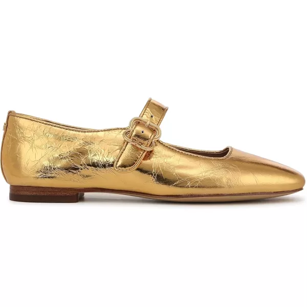 Sam Edelman Womens Michaela Mary Jane FlatMedallion Gold