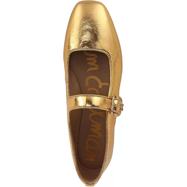 Sam Edelman Womens Michaela Mary Jane FlatMedallion Gold