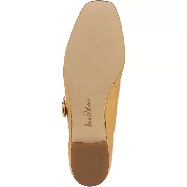 Sam Edelman Womens Michaela Mary Jane FlatMedallion Gold