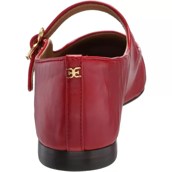 Sam Edelman Womens Michaela Mary Jane FlatScarlet