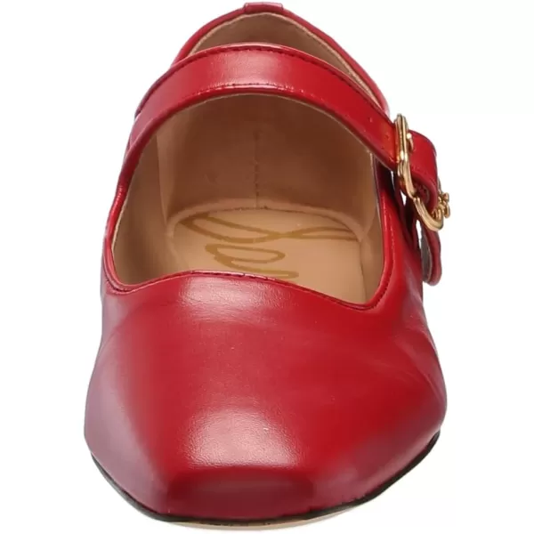 Sam Edelman Womens Michaela Mary Jane FlatScarlet