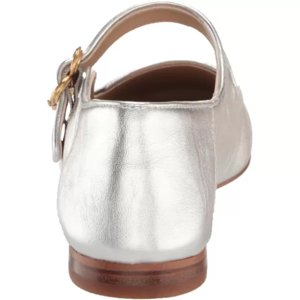 Sam Edelman Womens Michaela Mary Jane FlatSoft Silver