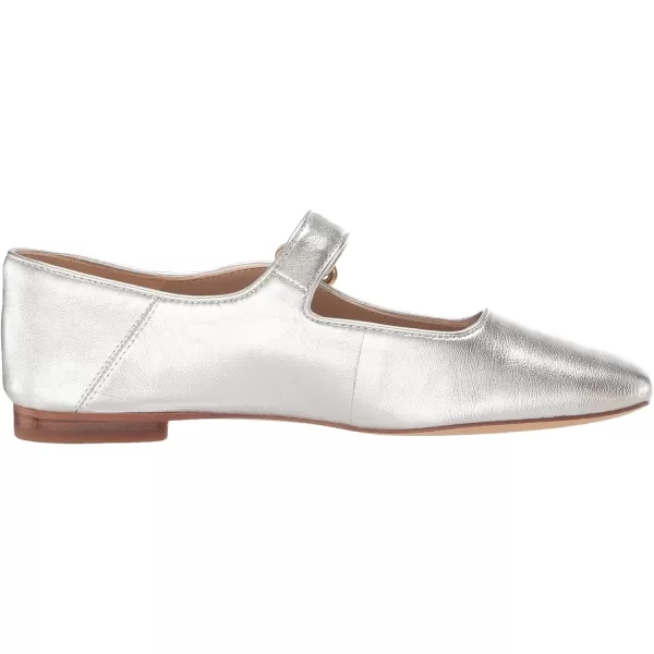 Sam Edelman Womens Michaela Mary Jane FlatSoft Silver