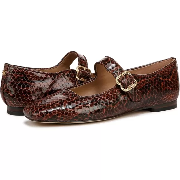 Sam Edelman Womens Michaela Mary Jane FlatStable Brown
