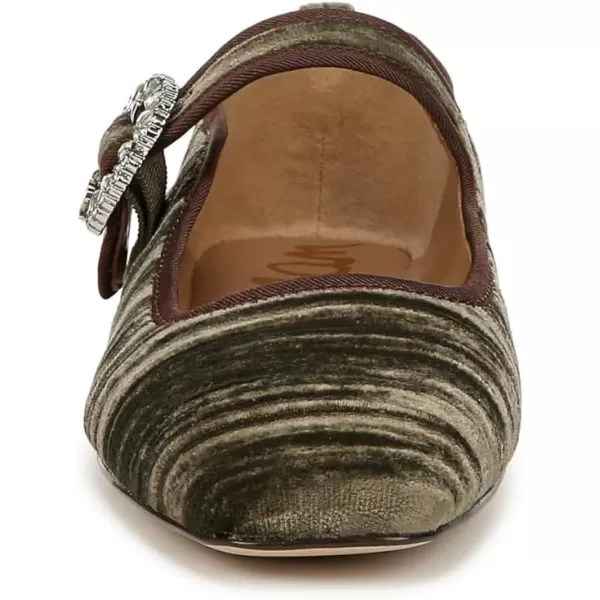 Sam Edelman Womens Michaela Mary Jane FlatWinter Moss Crystal