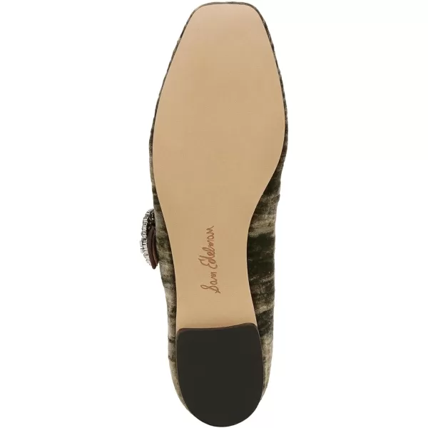 Sam Edelman Womens Michaela Mary Jane FlatWinter Moss Crystal