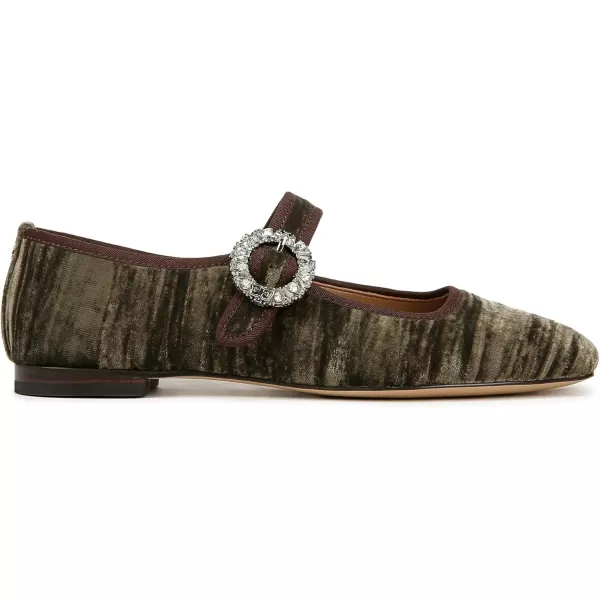 Sam Edelman Womens Michaela Mary Jane FlatWinter Moss Crystal