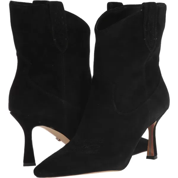 Sam Edelman Womens Moe Western BootBlack Suede