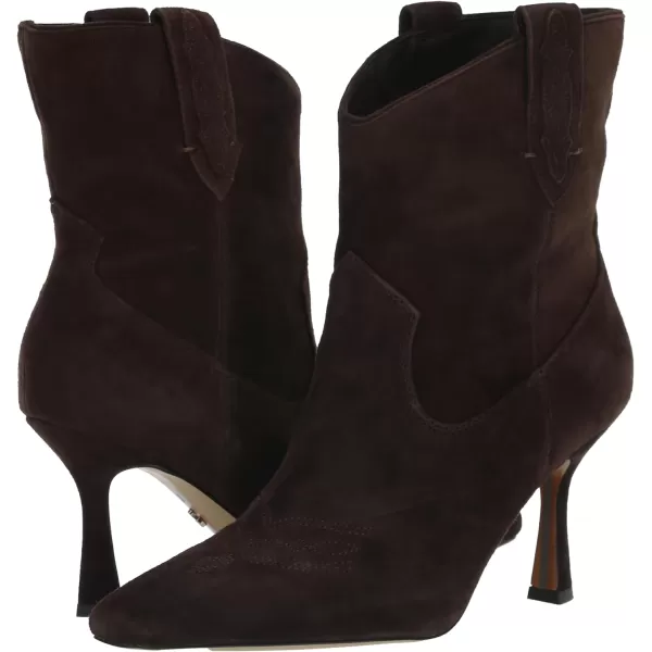 Sam Edelman Womens Moe Western BootChocolate Brown