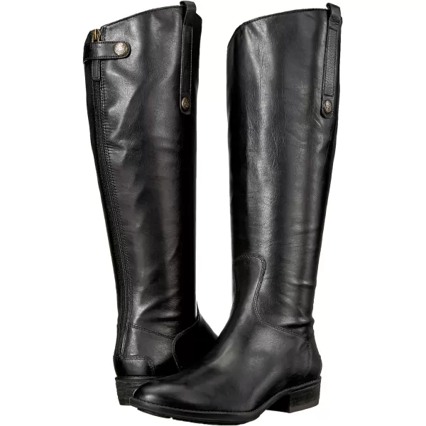 Sam Edelman Womens Penny Classic Equestrian BootBlack Leather Wide Calf
