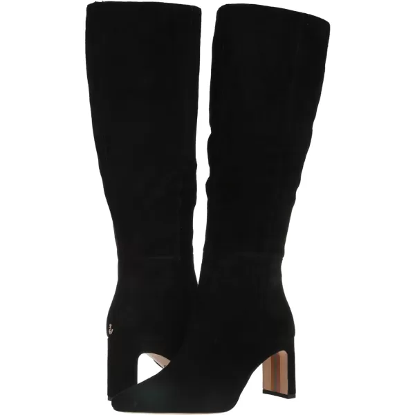 Sam Edelman Womens Sylvia Knee High BootBlack Suede Athletic Calf