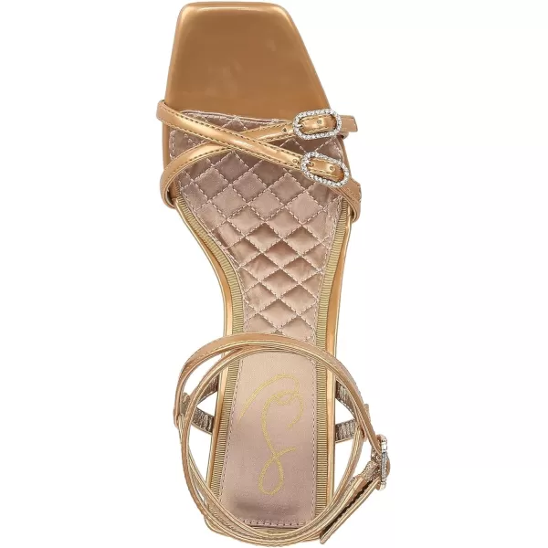 Sam Edelman Womens Trevin Heeled SandalCava Gold