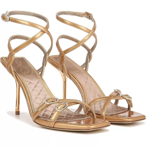Sam Edelman Womens Trevin Heeled SandalCava Gold