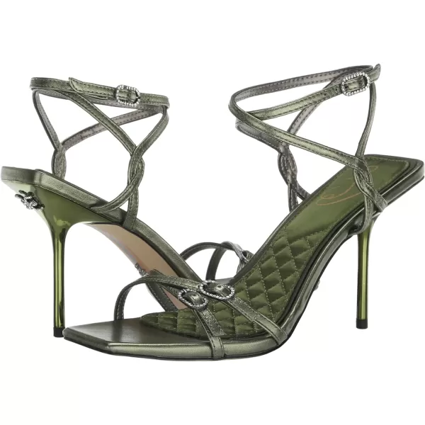 Sam Edelman Womens Trevin Heeled SandalMetallic Olive