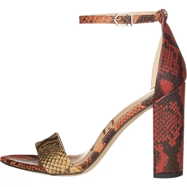 Sam Edelman Womens Yaro SandalCaramel MultiPaprikaSienna Clay