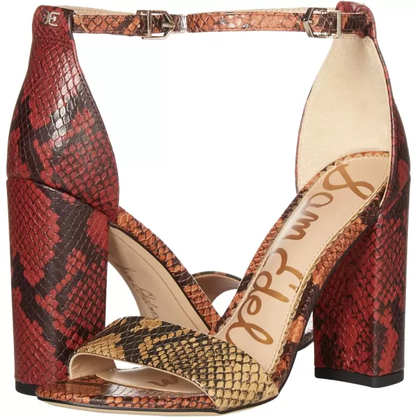Sam Edelman Womens Yaro SandalCaramel MultiPaprikaSienna Clay