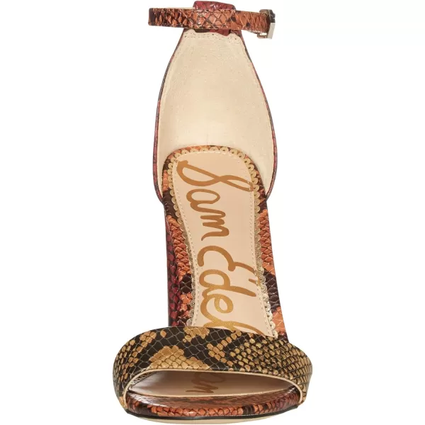 Sam Edelman Womens Yaro SandalCaramel MultiPaprikaSienna Clay