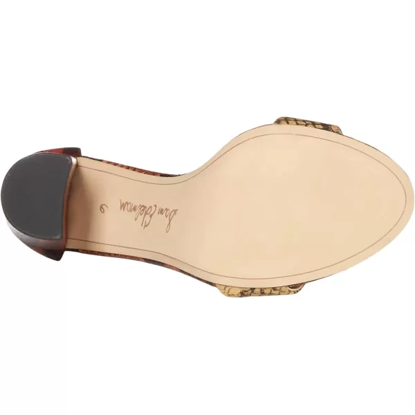 Sam Edelman Womens Yaro SandalCaramel MultiPaprikaSienna Clay