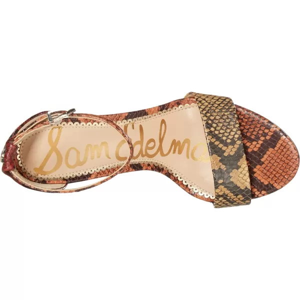 Sam Edelman Womens Yaro SandalCaramel MultiPaprikaSienna Clay