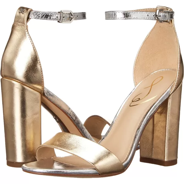 Sam Edelman Womens Yaro SandalGold LeafSoft Silver