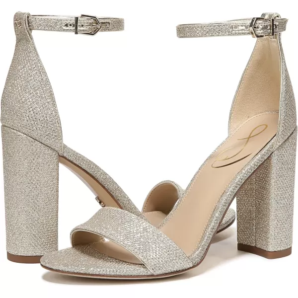 Sam Edelman Womens Yaro SandalLight Gold Glam Mesh
