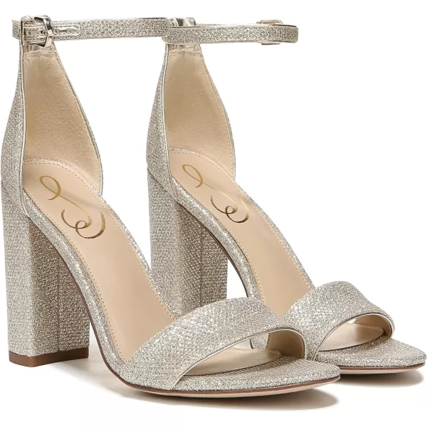 Sam Edelman Womens Yaro SandalLight Gold Glam Mesh