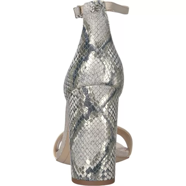 Sam Edelman Womens Yaro SandalModern IvoryBlackWhite Multi Snake Print