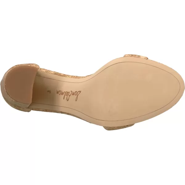 Sam Edelman Womens Yaro SandalNaturalGold Cork