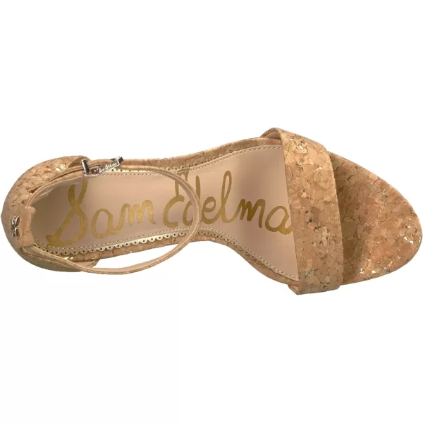 Sam Edelman Womens Yaro SandalNaturalGold Cork