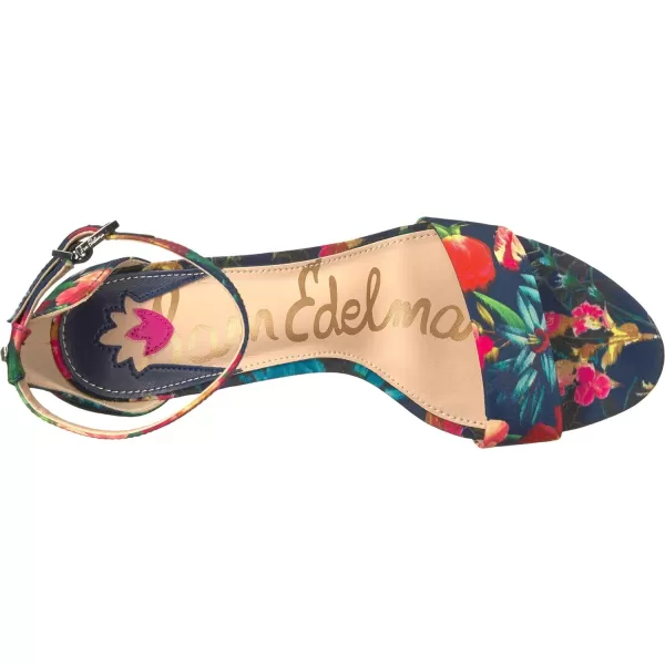 Sam Edelman Womens Yaro SandalNavy Multi Vivid Bouquet Print Fabric