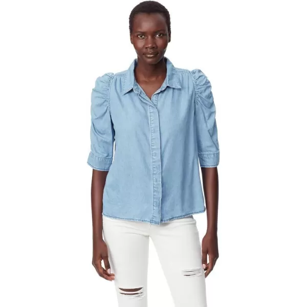 Sam Edelman Sportswear Womens Austin Puff Short Sleeve TopEverglades