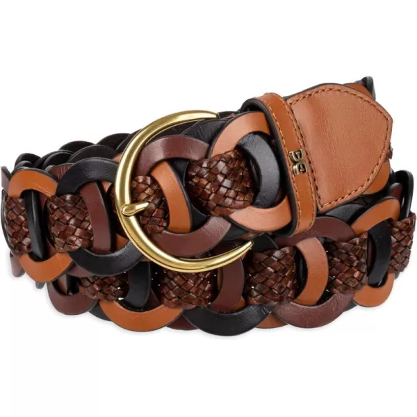 Sam Edelman Womens Casual Woven Linked Leather BeltMultibrown