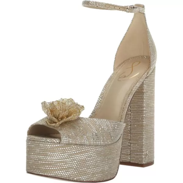 Sam Edelman Womens Kori Flora Heeled SandalPlatinum