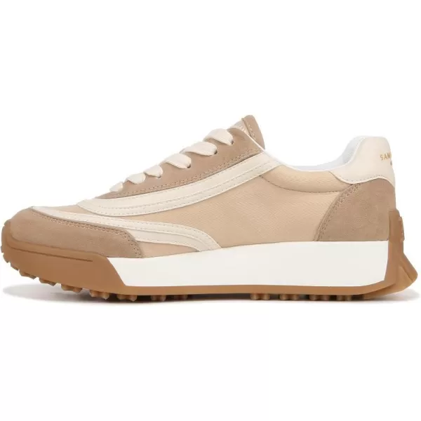 Sam Edelman Womens Luna SneakerCafe TanLight Golden CaramelModern Ivory
