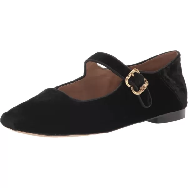 Sam Edelman Womens Michaela Mary Jane FlatBlack Velvet