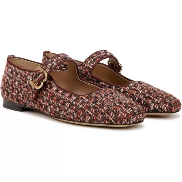 Sam Edelman Womens Michaela Mary Jane FlatCoffee Multi Boucle
