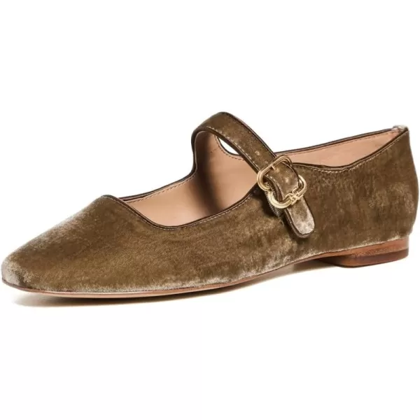 Sam Edelman Womens Michaela Mary Jane FlatDark Silver Sage