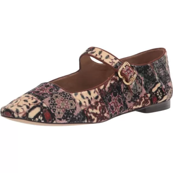 Sam Edelman Womens Michaela Mary Jane FlatIvory Multi