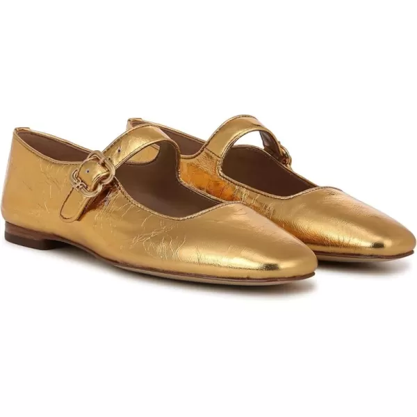 Sam Edelman Womens Michaela Mary Jane FlatMedallion Gold