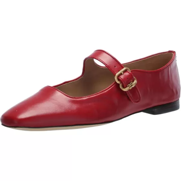 Sam Edelman Womens Michaela Mary Jane FlatScarlet