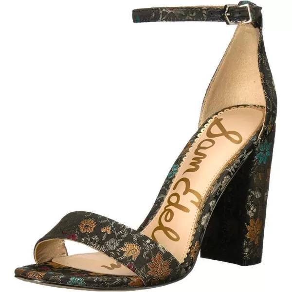 Black Multi Floral Brocade