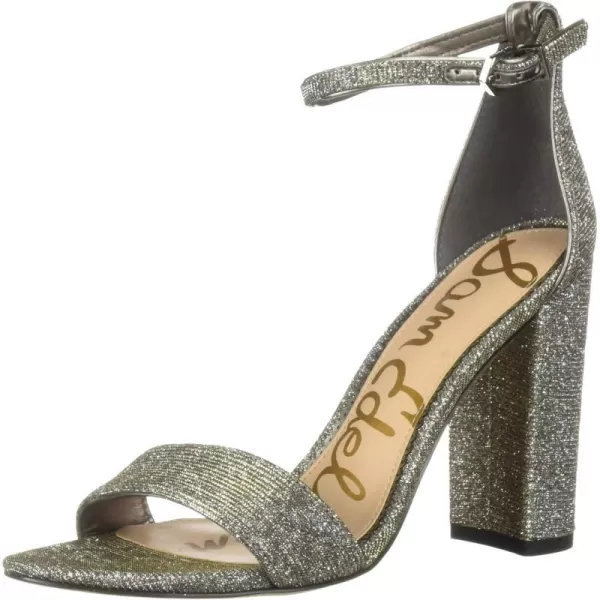 Sam Edelman Womens Yaro SandalSilverGold Leopard Glitz Mesh