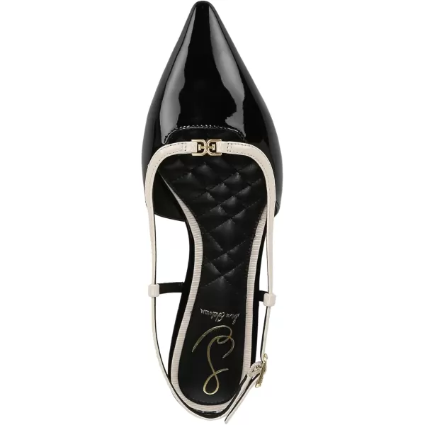 Sam Edelman Womens Cohen Ballet FlatBlack PatentAlpine Ivory