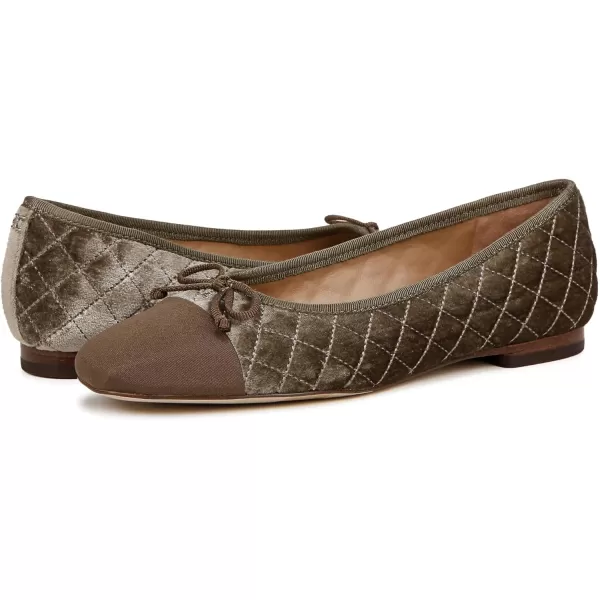 Sam Edelman Womens Marilyn Ballet FlatDark Silver Sage