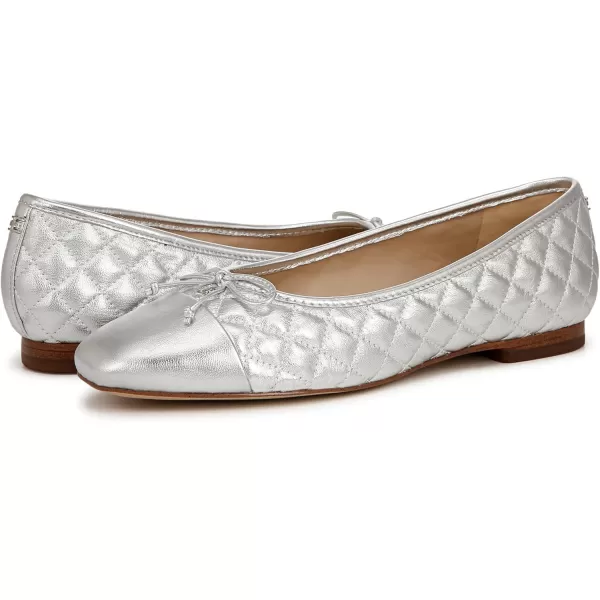Sam Edelman Womens Marilyn Ballet FlatSoft Silver