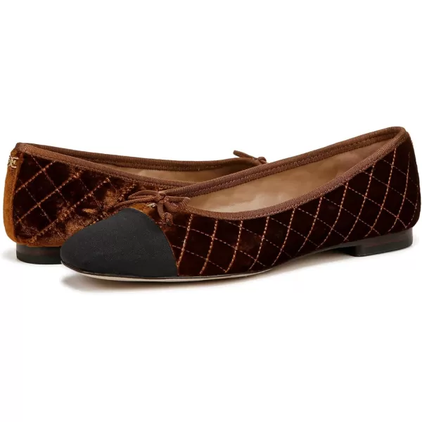 Sam Edelman Womens Marilyn Ballet FlatSpiced CamelBlack
