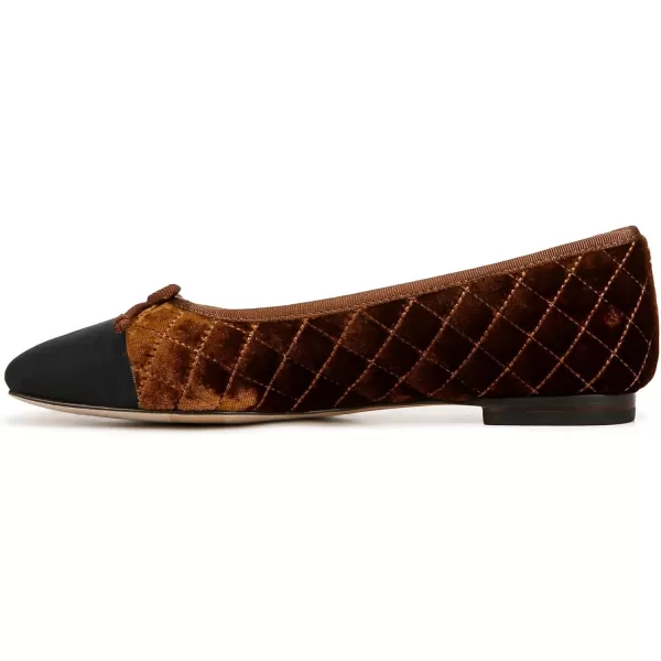 Sam Edelman Womens Marilyn Ballet FlatSpiced CamelBlack