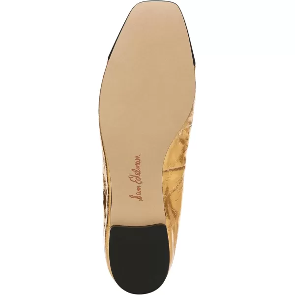 Sam Edelman Womens Marley Ballet FlatMedallion GoldBlack
