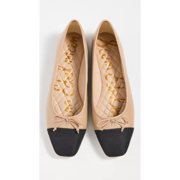 Sam Edelman Womens Marley Ballet FlatSoft BeigeBlack