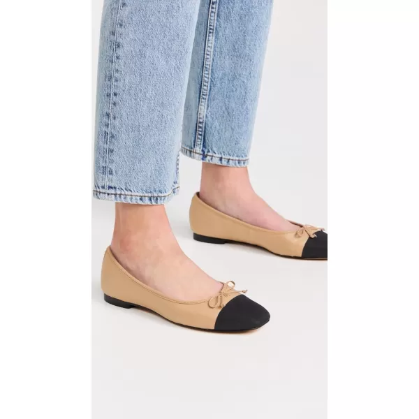Sam Edelman Womens Marley Ballet FlatSoft BeigeBlack